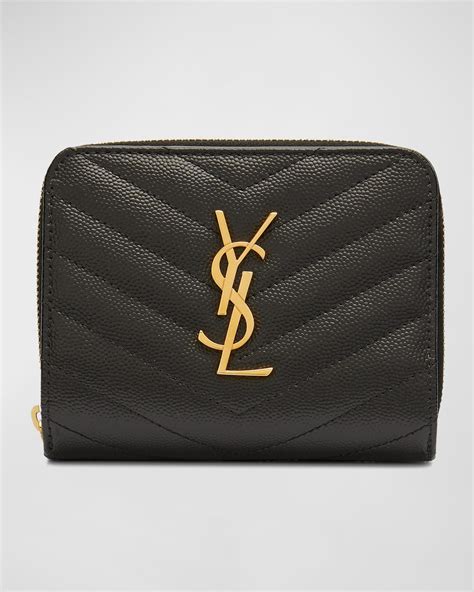 beige ysl wallet|ysl zipper wallet.